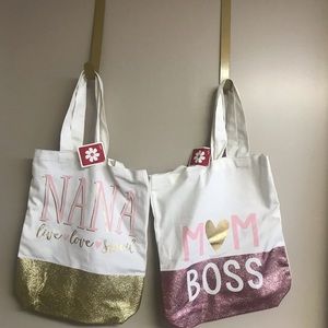 Canvas tote and canvas pouch NWT